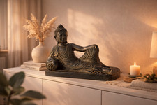 Buddha Skulptur liegend –
