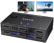 KVM Switch HDMI Dual Monitor