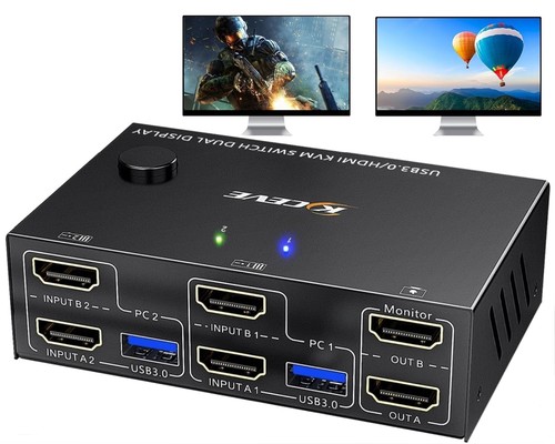 Kvm switch hdmi dual - hdmi,