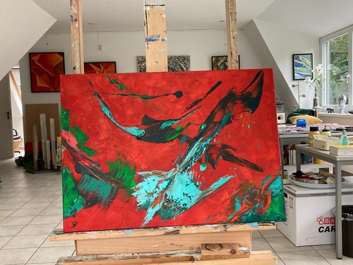 Moderne malerei acrylmalerei - malerei, ,