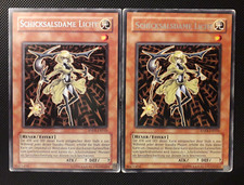 Yu-Gi-Oh! 2x Schicksalsdame Licht, ANPR-DE010, Rare, 2. Auflage, Deutsch, GD/PL