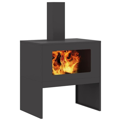 Moderner terrassenofen mit - moderner,