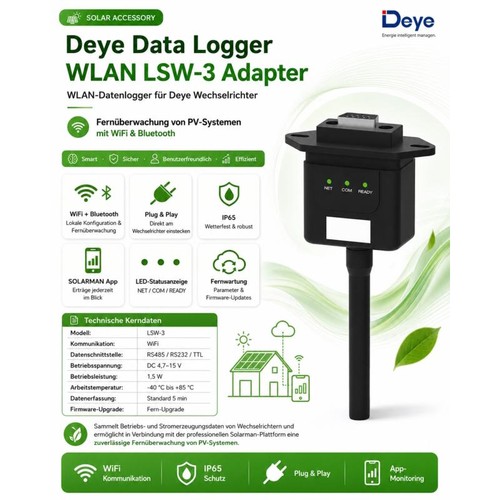 Deye data logger wlan - data, lsw-3