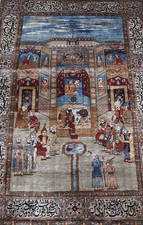 DM. 5842 Kaschmir Bildteppich Mogultempel