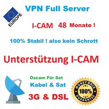 VPN Service für ICAM Oscam 48 Monate Dreambox Gigablue Vu + nur 29,95€