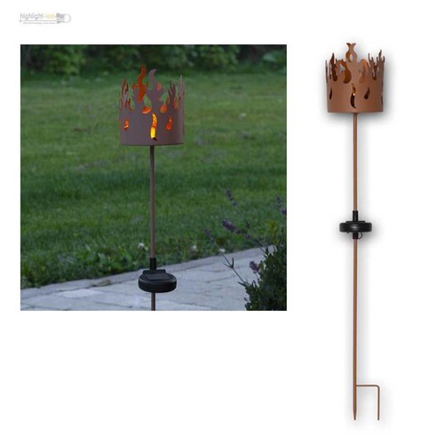 Led solar stab flammenkorb in - led-solar-stab,,