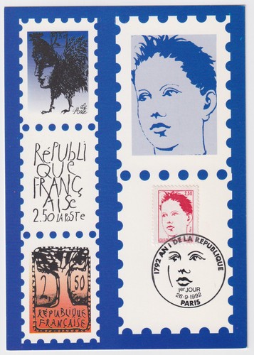 Frankreich maximumkarte 1992 - frankreich,