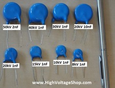Kondensator 50kV 1nF Filterkondensator 5 Stk. Hochspannungskondensator