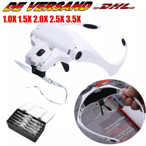 Led kopflupe lupenbrille profi - kopflupe,
