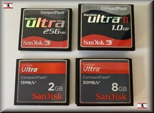 SanDisk Ultra Compact Flash 1GB 2GB 4GB 8GB 32GB Schutzhülle - SDCFX