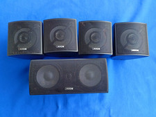 5 x Canton CX Lautsprecher Boxen Satelliten Schwarz- 4 Satelitten/ 1 Center