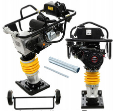 Vibrationsplatte Grabenstampfer Rüttelstampfer Benzin 6,5PS 14kN Bodenverdichter