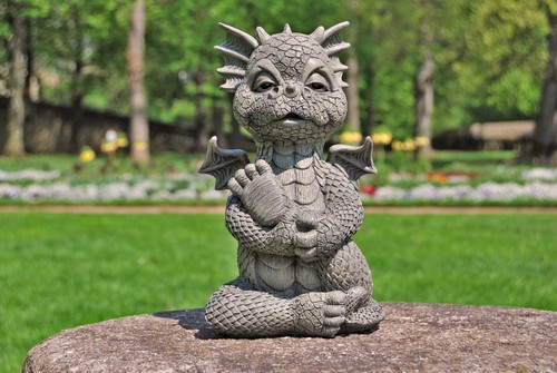 Gartenfigur gartendrache - gartenfigur,