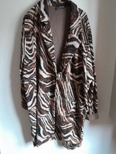  Elegante Lange JACKE Animal Muster v. Norah  Gr. 48 NEU