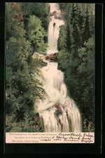 Künstler-AK Killinger Nr. 123: Die Giessbachnixe ihre Waldfreunde verlassend, B 