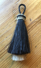 dicke braune Tassel Pferdehaar Trensenschmuck zweifarbige Tassel Zaumschmuck