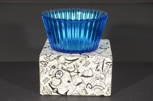 Blue kosta boda cupcake small - kosta,