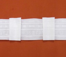 Gardinenband Flachfalte weiß