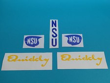 NSU Urquickly Quickly Set Aufkleber Schriftzug Sticker Tank Schutzblech 