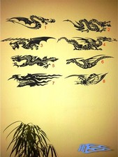 Wandtattoo Drache, Japanische