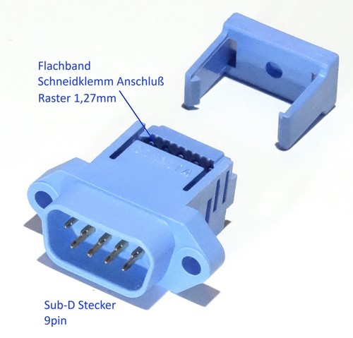 Sub stecker 9pin - sub, mit