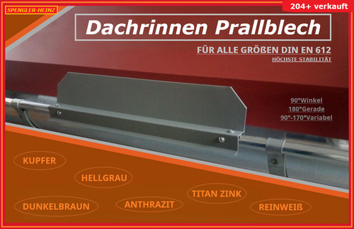 Dachrinnen prallblech - dachrinnen,