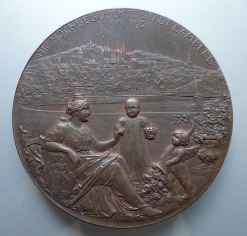 Medaille die hochbeglückte - medaille, -die