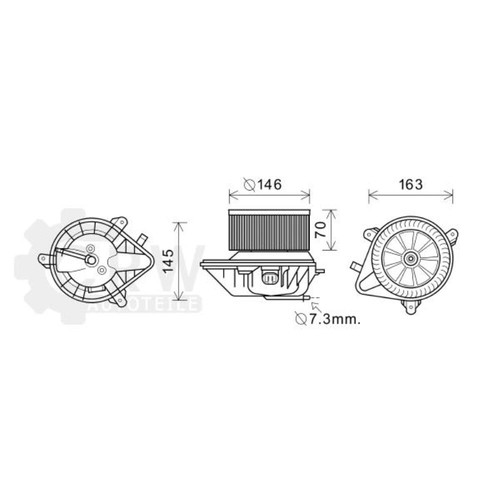 Elektromotor innenraumgebläse - elektromotor,