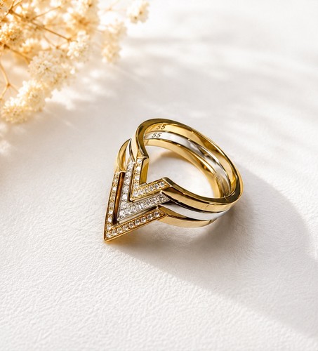 Swarovski delta ring set - set, 3