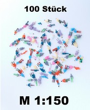 100x Modellbau bunt Figuren