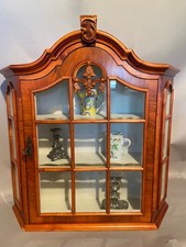 Hängeschrank Louis XVI Französische Mahagoni Glastür Vintage 60er Jahre Aufbe...