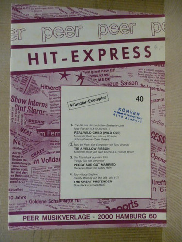 Musiknoten hit express - hit,
