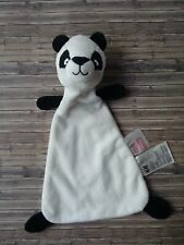 ?  H&M Panda Bär Schmusetuch Kuscheltuch Nuckeltuch Bärchen Weiß Schwarz ?
