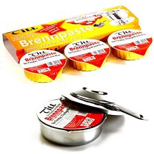 Pastenbrenner mit 4x Brennpaste a 80g Spiritusbrenner Fondue Ethanol Brenner
