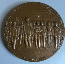 Lucien Gibert Bronze Medaille Liberation de Paris Charles de Gaulle 1944 WWII