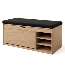 Schuhschrank mit Sitzfläche und ausziehbaren Regalen GRADIA, 100 x 34 x 50 cm