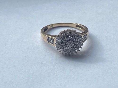 Gold ring 585er - ring, mit