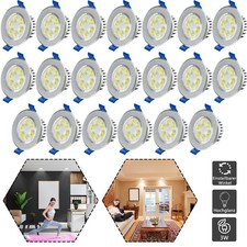 20pcs 3W LED Einbaustrahler Leuchte Decken Strahler Set Mini Spot Decken Licht