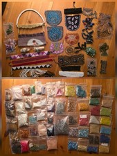 Alter antiker Perlenbeutel