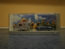 Wiking PKW VW Eos + Wohnwagen