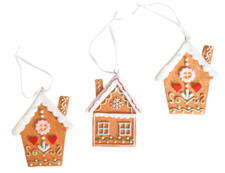 3 STK. Lebkuchenhaus aus