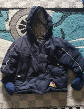 Jungen Topolino C&A Jacke Gr. 80  Kapuze Fleece gefüttert Handschuhe