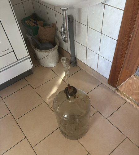 Glasballon mit gärspund oder - mit,