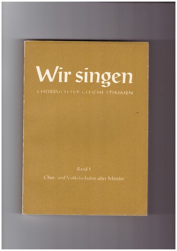 Wir singen chorbuch für - wir,