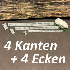 Bahnsteigkanten 4x Kanten + 4x
