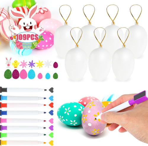 Kunststoff ostereier set mit - ostereier,
