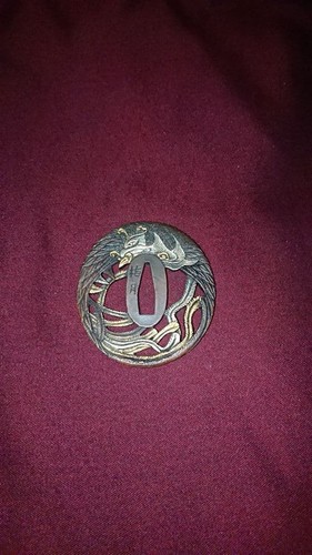 Hakutsuki phoenix tsuba - hakutsuki,