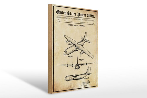 Holzschild patent 30x40 - patent, cm