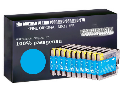 Druckerpatronen cyan - 10,