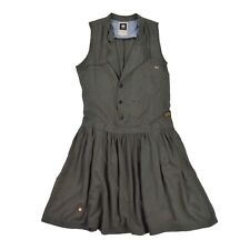 G STAR RAW Damen Kleid XS 34 LAUNDRY TRENCH DRESS 100% Viskose Rock Sommerkleid 